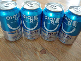 일화 아임톡 탄산수 355ml X 24캔 — 5점을 준 리뷰어가 2020년 4월 올린 사용 사진