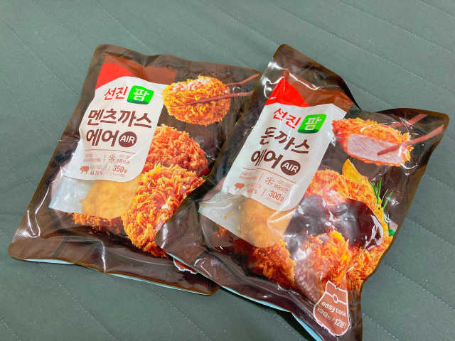 선진팜 돈까스 에어와 멘츠까스 에어 2종 리뷰 사진