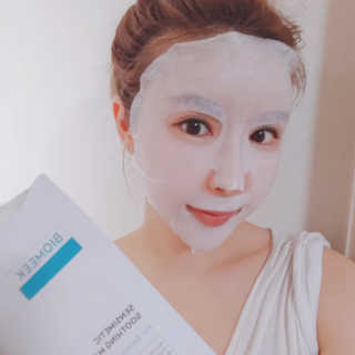 바이오믹 BIOMEEK SENSIMETIC SOOTHING MASK.S — 5점을 준 리뷰어가 2020년 7월 올린 사용 사진