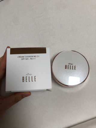 디어벨르 크림쿠션 DEAR BELLE CREAM COUSION — 5점을 준 리뷰어가 2020년 8월 올린 사용 사진