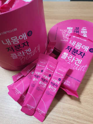 서울약사신협_내몸애뷰티 저분자콜라겐_2.5g 100포 — 5점을 준 리뷰어가 2020년 6월 올린 사용 사진