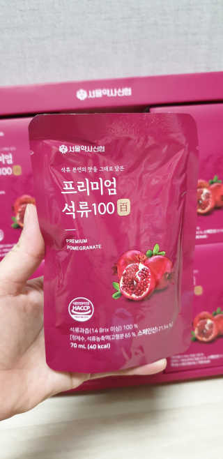 서울약사신협 약사신협_석류100_70ml x 30포 — 5점을 준 리뷰어가 2020년 9월 올린 사용 사진