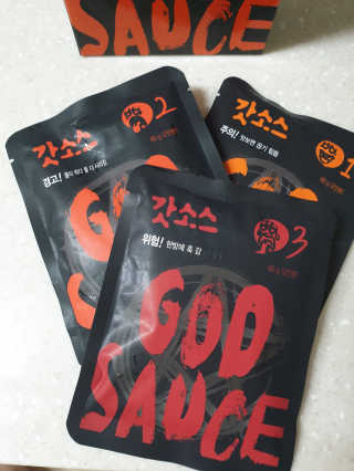 갓소스 만능양념소스 60gx4팩 1,2,3단계샘플러60gx3팩 — 5점을 준 리뷰어가 2020년 6월 올린 사용 사진