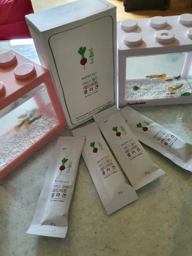 머빈스 젤리 레드비트 콜라겐 리뷰 사진