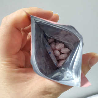 입 냄새 완화에 도움을 주는 에티켓 캔디 복숭아맛 앳캔디 — 5점을 준 리뷰어가 2020년 11월 올린 사용 사진