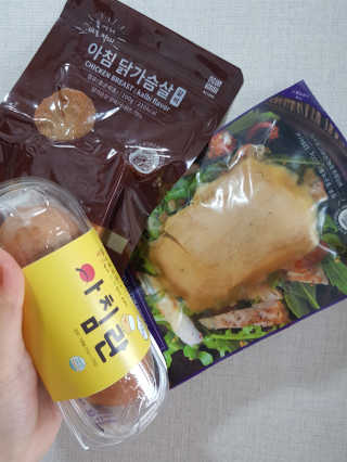 바로 먹는 아침 실온보관 닭가슴살 6종 — 3.5점을 준 리뷰어가 2020년 9월 올린 사용 사진
