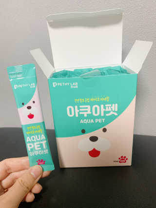 펫시랩 반려견용 액상 프리바이오틱스 아쿠아펫 — 5점을 준 리뷰어가 2020년 11월 올린 사용 사진