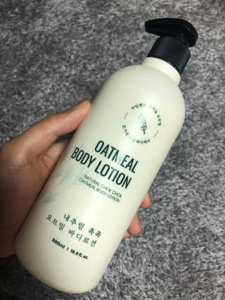 (주)에네스티 내추럴 촉촉  오트밀 바디로션 500ml — 4점을 준 리뷰어가 2020년 4월 올린 사용 사진