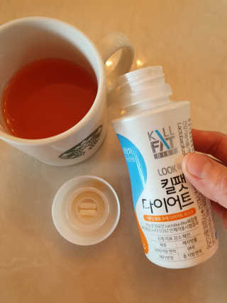 한국야쿠르트 킬팻다이어트 체지방 감소 기능성 유산균 킬팻 다이어트 7개입 — 4점을 준 리뷰어가 2020년 5월 올린 사용 사진