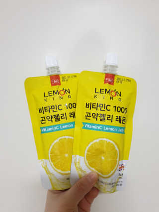 푸드마스터그룹 레몬킹 비타민C1000 곤약젤리 2종 — 5점을 준 리뷰어가 2020년 4월 올린 사용 사진