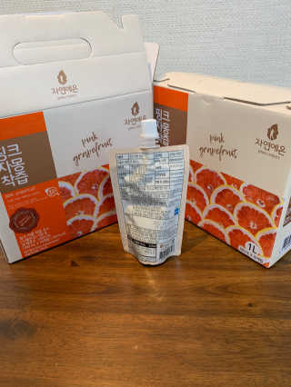 자연에온 핑크 자몽 착즙 100mL 10개입 2BOX — 5점을 준 리뷰어가 2020년 11월 올린 사용 사진