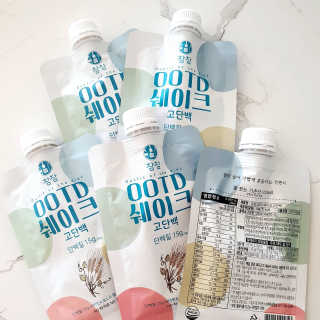 [꾸콤] 참참 OOTD쉐이크 고단백 일주일세트 50g x 5 — 5점을 준 리뷰어가 2020년 10월 올린 사용 사진