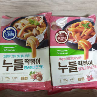 [풀무원] 달콤고추장크림, 양송이버섯크림 누들떡볶이 — 5점을 준 리뷰어가 2020년 5월 올린 사용 사진