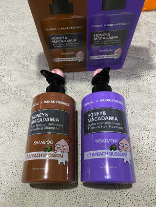KUNDAL [쿤달 X 카카오프렌즈] 샴푸/트리트먼트 500ml 2구 세트 — 5점을 준 리뷰어가 2020년 11월 올린 사용 사진