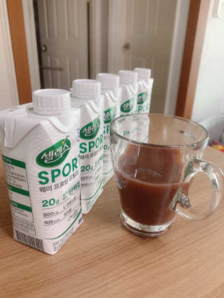 셀렉스스포츠 셀렉스 스포츠 드링크 초콜릿 _ 330ml x 12팩 — 5점을 준 리뷰어가 2020년 11월 올린 사용 사진