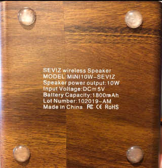 SEVIZ MINI10W 레트로 블루투스 스피커 — 4점을 준 리뷰어가 2020년 10월 올린 사용 사진