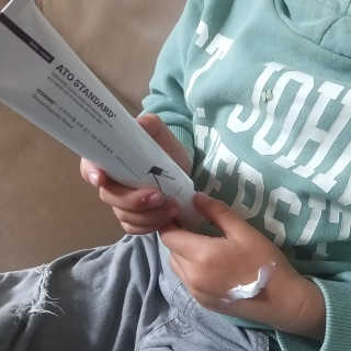 아토스탠다드 베이비크림 — 5점을 준 리뷰어가 2020년 11월 올린 사용 사진
