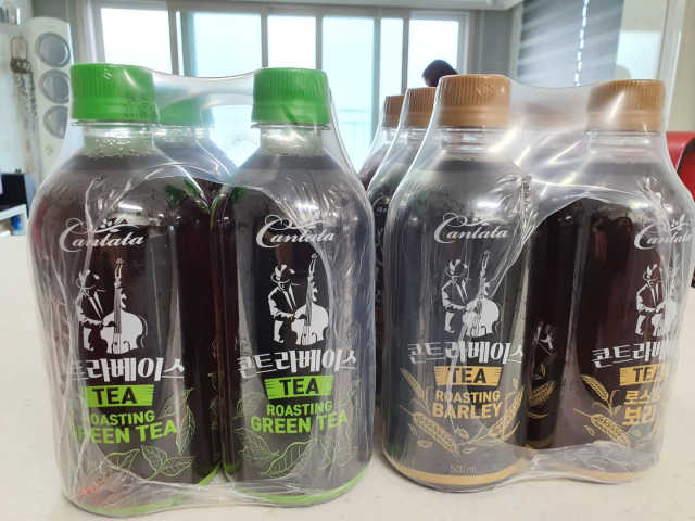 칸타타 콘트라베이스 TEA 보리/그린티 500ml 리뷰 사진