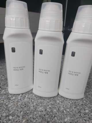[생활공작소] 바르는 세제 220ml x 3입 — 5점을 준 리뷰어가 2020년 9월 올린 사용 사진