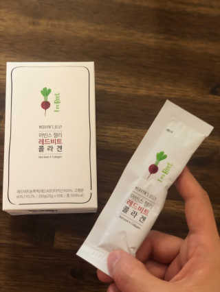 유유네이처 머빈스 젤리 레드비트 콜라겐 — 5점을 준 리뷰어가 2020년 4월 올린 사용 사진