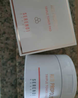 세렌디뷰티 레드 프로폴리스 트리플 토너패드 — 4점을 준 리뷰어가 2020년 7월 올린 사용 사진