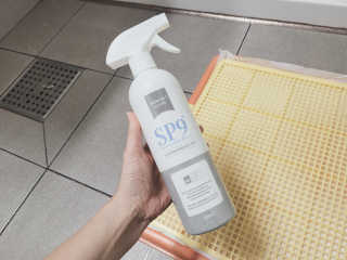 SP9 스프레이형 프리미엄 살균소독제 500ml+100ml — 5점을 준 리뷰어가 2020년 11월 올린 사용 사진