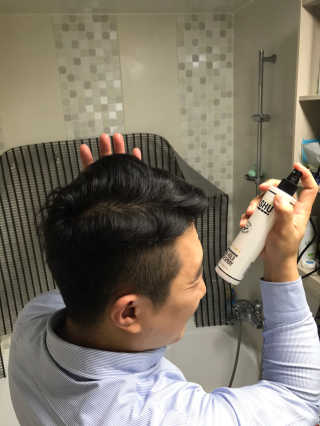 다슈코리아 다슈 포 맨 프리미엄 메가 홀드 슈퍼 스프레이 250ml — 5점을 준 리뷰어가 2020년 7월 올린 사용 사진
