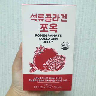 조은약초 석류콜라겐 석류즙 석류쪼옥 젤리 스틱 15포 x 20g — 5점을 준 리뷰어가 2020년 7월 올린 사용 사진