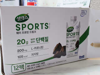 셀렉스스포츠 셀렉스 스포츠 드링크 초콜릿 _ 330ml x 12팩 — 5점을 준 리뷰어가 2020년 11월 올린 사용 사진