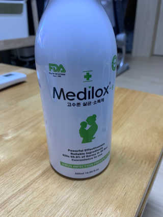 Medilox 메디록스 살균소독제_3종 500ml [택 1] — 5점을 준 리뷰어가 2020년 9월 올린 사용 사진