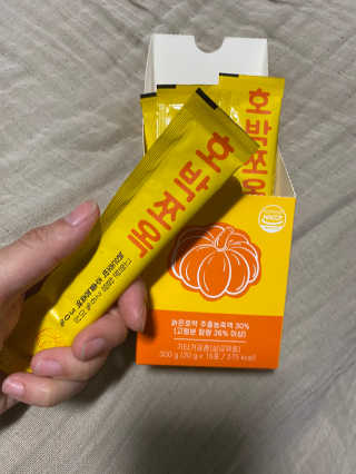 조은약초 국산 늙은 호박즙 호박쪼옥 젤리 20g x 15포 — 5점을 준 리뷰어가 2020년 7월 올린 사용 사진