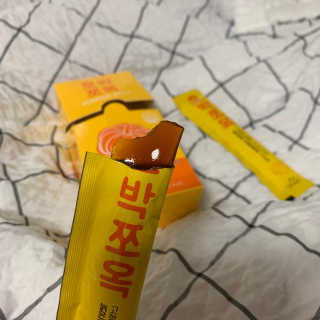 조은약초 국산 늙은 호박즙 호박쪼옥 젤리 20g x 15포 — 4점을 준 리뷰어가 2020년 7월 올린 사용 사진