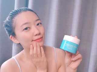 바르는콜라겐 하이온 제주바다보배 슬리핑마스크 100mL — 5점을 준 리뷰어가 2020년 6월 올린 사용 사진