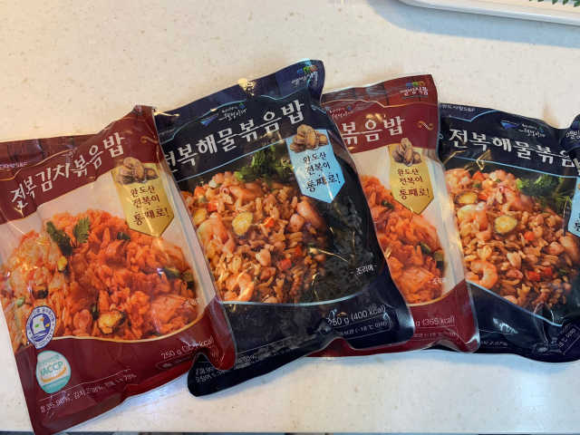 전복해물볶음밥/전복김치볶음밥 250g-4봉지 리뷰 사진