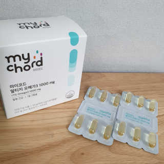 JW중외제약 마이코드 알티지 오메가3 1000 mg — 5점을 준 리뷰어가 2020년 7월 올린 사용 사진