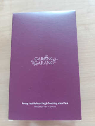 GARANG GARANG 피오니 룻 모이스처라이징 앤 수딩 마스크팩 — 5점을 준 리뷰어가 2020년 4월 올린 사용 사진