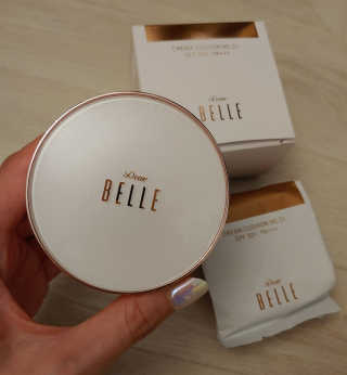 디어벨르 크림쿠션 DEAR BELLE CREAM COUSION — 5점을 준 리뷰어가 2020년 8월 올린 사용 사진