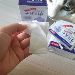 100도 이상에서 삶아 멸균 안심 아이수 구강 티슈 — 5점을 준 리뷰어가 2020년 10월 올린 사용 사진