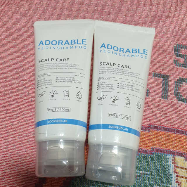 순수연구소 어도러블 여인 샴푸 100ml 2개입 리뷰 사진