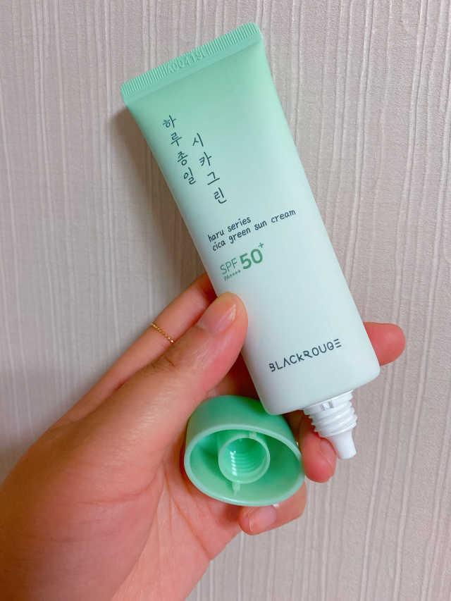 [블랙루즈] 시카그린 선크림 리뷰 사진