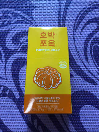 조은약초 국산 늙은 호박즙 호박쪼옥 젤리 20g x 15포 — 3.5점을 준 리뷰어가 2020년 8월 올린 사용 사진