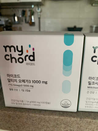 JW중외제약 마이코드 알티지 오메가3 1000 mg — 5점을 준 리뷰어가 2020년 8월 올린 사용 사진