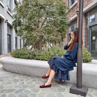 세인트디보스 스웨이드 로퍼 플랫 1cm — 5점을 준 리뷰어가 2020년 10월 올린 사용 사진