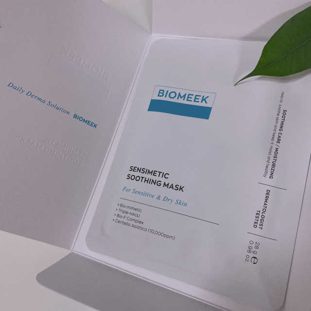 BIOMEEK SENSIMETIC SOOTHING MASK.S 리뷰 사진