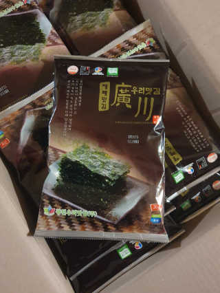 광천우리맛김 바삭하고 고소한 광천우리재래전장김 15봉 — 3.5점을 준 리뷰어가 2020년 6월 올린 사용 사진