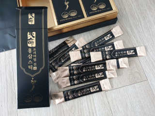 헬스업_천명진프리미엄홍삼스틱_10ml x 30포 — 5점을 준 리뷰어가 2020년 10월 올린 사용 사진