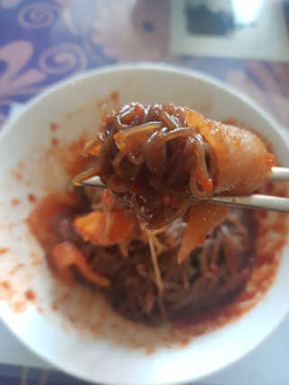 [해주냉면] 신천맛집 매운 비빔냉면 2인분 + 무절임 — 5점을 준 리뷰어가 2020년 5월 올린 사용 사진
