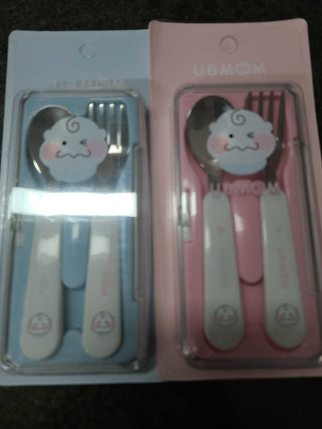 유비맘 스푼포크 케이스 세트 1+1 _컬러랜덤 발송 리뷰 사진