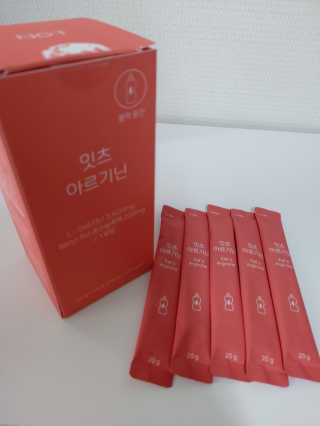 네츄럴굿띵스 잇츠 아르기닌 14포 1박스 — 5점을 준 리뷰어가 2020년 6월 올린 사용 사진