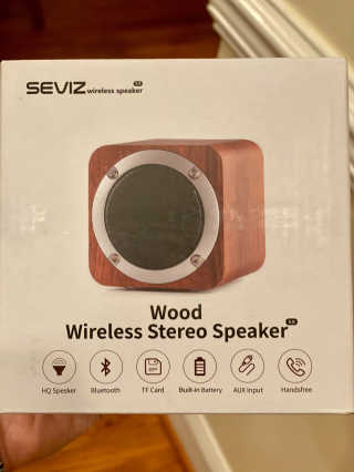 SEVIZ MINI10W 레트로 블루투스 스피커 — 4점을 준 리뷰어가 2020년 9월 올린 사용 사진